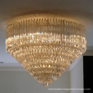 Modern Crystal Led Cheap Round Ceiling Flush Mounted Lighting Chandelier Lamps 51119